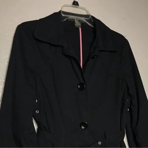 Banana Repúblic black belted jacket L - Picture 2 of 8
